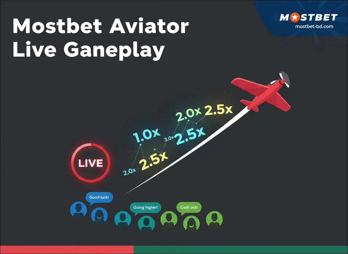 Mostbet Aviator Live Gameplay