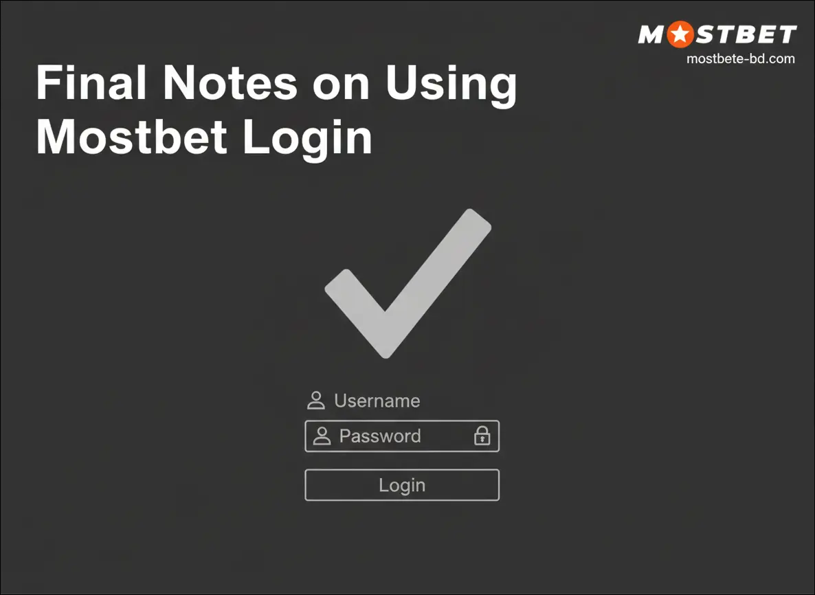 Final Notes on Using Mostbet Login