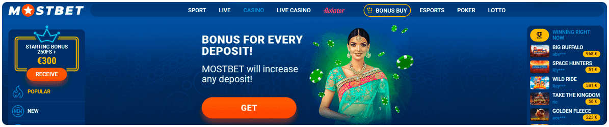 online casino mostbet